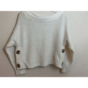 Derick Heart medium cream color knitted sweater